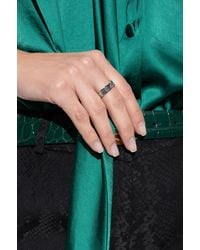Versace - Ring With A Characteristic Greek Pattern - Lyst