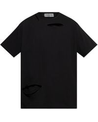 Yohji Yamamoto - T-Shirt With Vintage Effect - Lyst