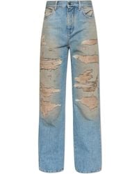Amiri - Jeans With Distressed Details - Lyst