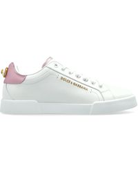 Dolce & Gabbana - Portofino Sneaker With Pearl - Lyst