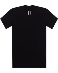 Rick Owens T-shirt With Distinctive Seam - Black