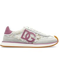 Dolce & Gabbana - Sports Shoes With Logo - Lyst