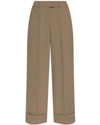 Officine Generale - Wide-Leg Pleated Trousers - Lyst