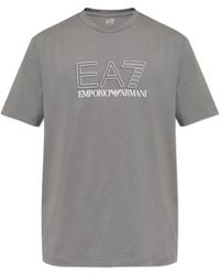 EA7 - T-Shirt With Printed Logo - Lyst