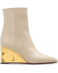 Chloé - 'rebecca' Wedge Ankle Boots, - Lyst