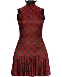 McQueen - Dress With A Check Pattern - Lyst