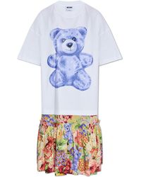 Moschino - Dress With Print - Lyst