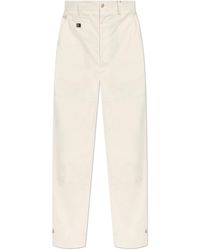 Dolce & Gabbana - Cotton Trousers With Stitching - Lyst