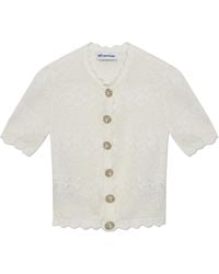 Self-Portrait - Short-Sleeve Top - Lyst