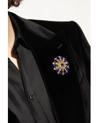 Dolce & Gabbana - Brooch With Floral Motif - Lyst