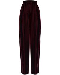 Valentino Garavani - Velvet Trousers - Lyst