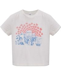 RE/DONE - T-Shirt With Print - Lyst