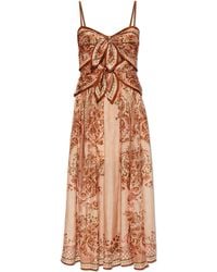 Zimmermann - Silk Off-Shoulder Dress - Lyst