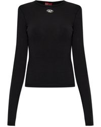 DIESEL - T-Shirt "T-Uncutieslong-Ls-Od" - Lyst