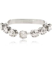 MM6 by Maison Margiela - Ring With Shimmering Crystals - Lyst