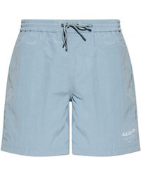 AllSaints - 'Undergrnd' Swim Shorts - Lyst