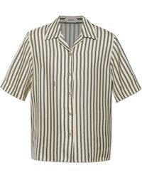 Versace - Silk Shirt With "The Meandros" Print - Lyst