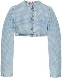 DIESEL - 'De-Terri-S' Denim Jacket - Lyst