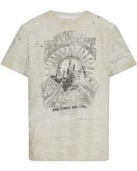 Golden Goose - T-Shirt With A Vintage Effect - Lyst