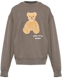 Palm Angels - Sweatshirt With A Distinctive Teddy Bear Motif, - Lyst