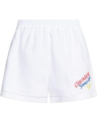 DSquared² - Linen Shorts Capsule `summer Lovers`, - Lyst