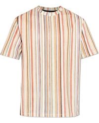 Paul Smith - T-Shirt With Striped Pattern - Lyst