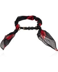 McQueen - Silk Bracelet With Skull Motif - Lyst