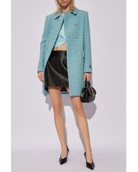 Versace - Tweed Coat, - Lyst