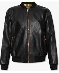 Versace - Leather Jacket - Lyst