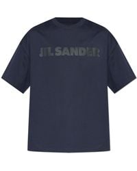 Jil Sander - T-Shirt With Printed Logo - Lyst