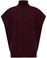 Etro - Turtleneck Vest - Lyst