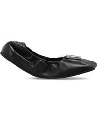 MM6 by Maison Margiela - Leather Ballet Flats With Charm - Lyst