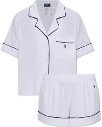 Polo Ralph Lauren - Two-Piece Pyjama With Logo - Lyst