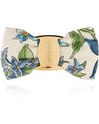 Ferragamo - Hair Clip With Floral Motif - Lyst