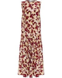 Marni - Silk Dress With Floral Motif - Lyst