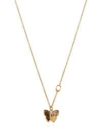 COACH - Necklace With Butterfly-Shaped Pendant - Lyst