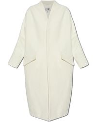 MM6 by Maison Martin Margiela - Wool Coat - Lyst