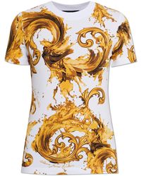 Versace Jeans Couture - T-Shirt With 'Barocco' Pattern - Lyst