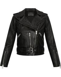 AllSaints - Leather Jacket Balfern - Lyst