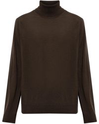 Paul Smith - Wool Turtleneck With Embroidered Logo - Lyst
