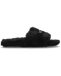 Balenciaga - Faux Fur Slides - Lyst