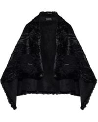 Balenciaga - Faux Fur Cape From The Skiwear Collection - Lyst