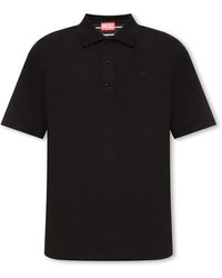 DIESEL - T-vort-megoval-d Polo Shirt With Logo - Lyst