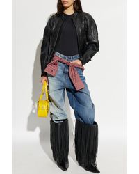 Vetements - Insulated Leather Jacket With Logo - Lyst