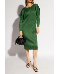 Pleats Please Issey Miyake - Dress With Long Sleeves, - Lyst