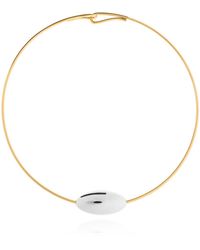 LIE STUDIO - Brass Necklace "Scarlet" - Lyst