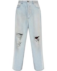 Balenciaga - Jeans With 'Vintage' Effect - Lyst