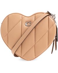 COACH - Heart-shaped Quilted Leather Cross-body Bag - Lyst