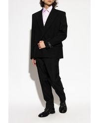 Balmain - Double-Breasted Blazer With Double Vent - Lyst