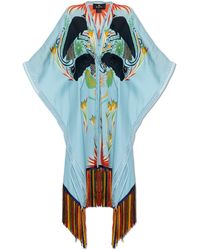 Etro - Silk Dress With Fringes - Lyst